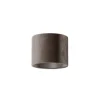 QAZQA Velours lampenkap taupe rond 18/18/14
