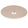 QAZQA Velours platte lampenkap taupe met goud 45 cm