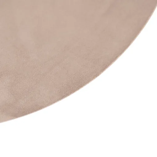 QAZQA Velours platte lampenkap taupe met goud 45 cm