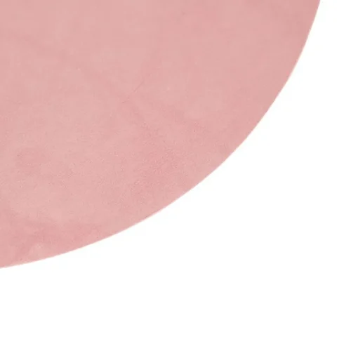 QAZQA Velours platte lampenkap roze met goud 45 cm