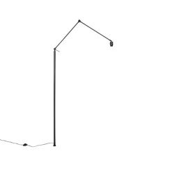 QAZQA Verstelbare arm zwart zonder voet voor vloerlamp - Editor