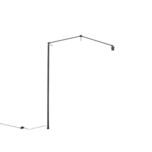 QAZQA Verstelbare arm zwart zonder voet voor vloerlamp - Editor