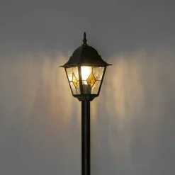 QAZQA Vintage buiten lantaarn antiek goud 120 cm - Antigua