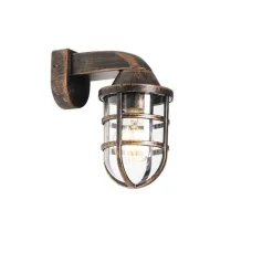 QAZQA Vintage buiten wandlamp antiek goud IP54 - Joeri