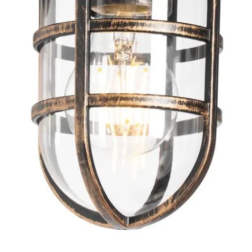 QAZQA Vintage buiten wandlamp antiek goud IP54 - Joeri