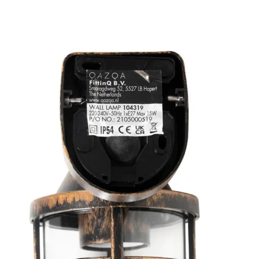 QAZQA Vintage buiten wandlamp antiek goud IP54 - Joeri