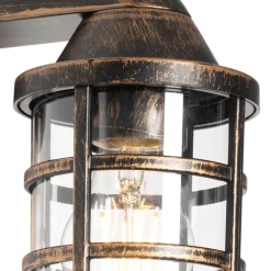 QAZQA Vintage buiten wandlamp antiek goud IP54 - Joeri