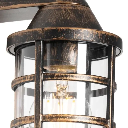 QAZQA Vintage buiten wandlamp antiek goud IP54 - Joeri
