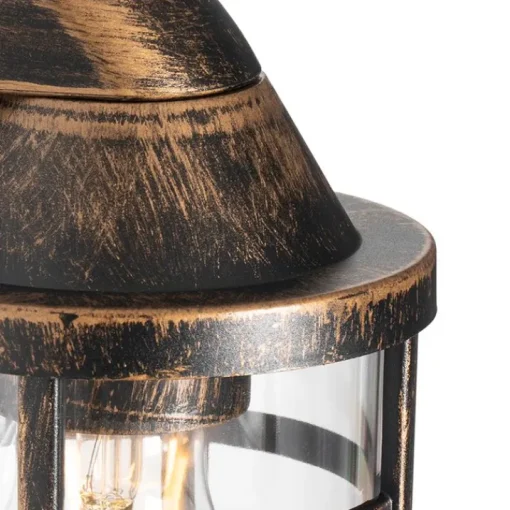 QAZQA Vintage buiten wandlamp antiek goud IP54 - Joeri