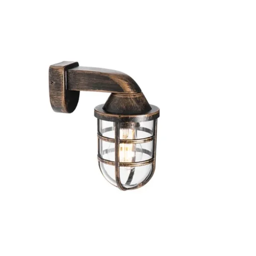 QAZQA Vintage buiten wandlamp antiek goud IP54 - Joeri