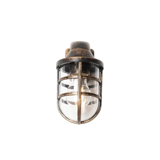 QAZQA Vintage buiten wandlamp antiek goud IP54 - Joeri