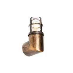 QAZQA Vintage buiten wandlamp antiek goud IP54 - Kiki