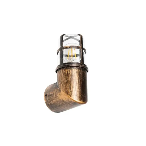 QAZQA Vintage buiten wandlamp antiek goud IP54 - Kiki