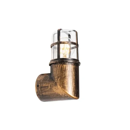 QAZQA Vintage buiten wandlamp antiek goud IP54 - Kiki