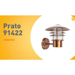 QAZQA Vintage buitenwandlamp koper IP44 - Prato