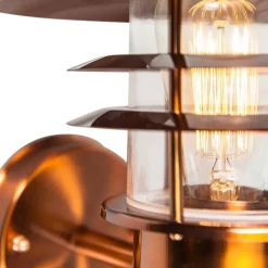 QAZQA Vintage buitenwandlamp koper IP44 - Prato
