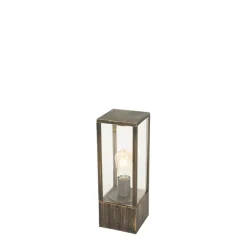QAZQA Vintage staande buitenlamp antiek goud 40 cm IP44 - Charlois