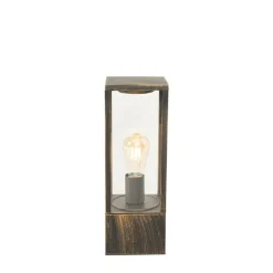 QAZQA Vintage staande buitenlamp antiek goud 40 cm IP44 - Charlois