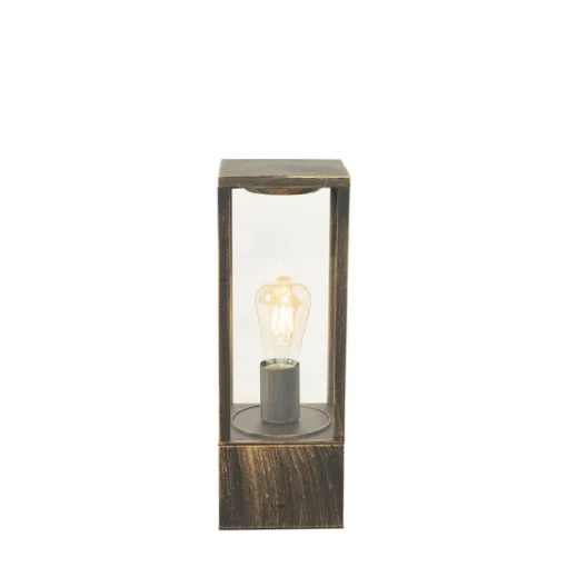 QAZQA Vintage staande buitenlamp antiek goud 40 cm IP44 - Charlois