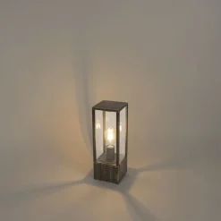 QAZQA Vintage staande buitenlamp antiek goud 40 cm IP44 - Charlois