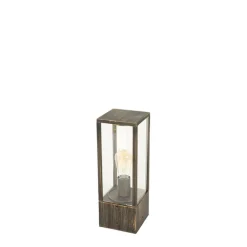 QAZQA Vintage staande buitenlamp antiek goud 40 cm IP44 - Charlois