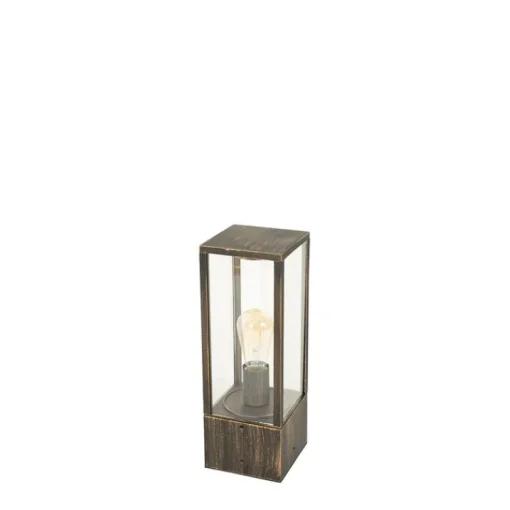 QAZQA Vintage staande buitenlamp antiek goud 40 cm IP44 - Charlois