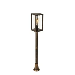 QAZQA Vintage staande buitenlamp antiek goud 100 cm IP44 - Charlois