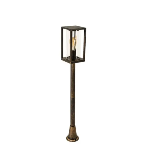 QAZQA Vintage staande buitenlamp antiek goud 100 cm IP44 - Charlois