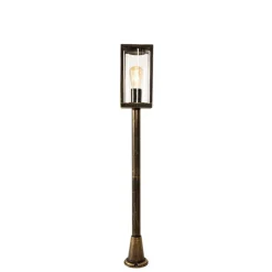 QAZQA Vintage staande buitenlamp antiek goud 100 cm IP44 - Charlois