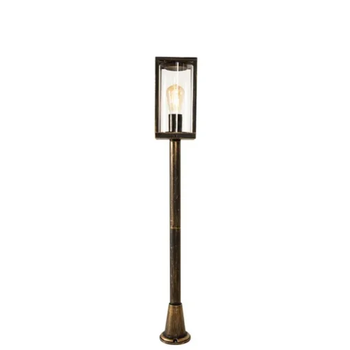 QAZQA Vintage staande buitenlamp antiek goud 100 cm IP44 - Charlois