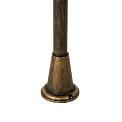 QAZQA Vintage staande buitenlamp antiek goud 100 cm IP44 - Charlois