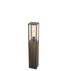 QAZQA Vintage staande buitenlamp antiek goud 80 cm IP44 - Charlois