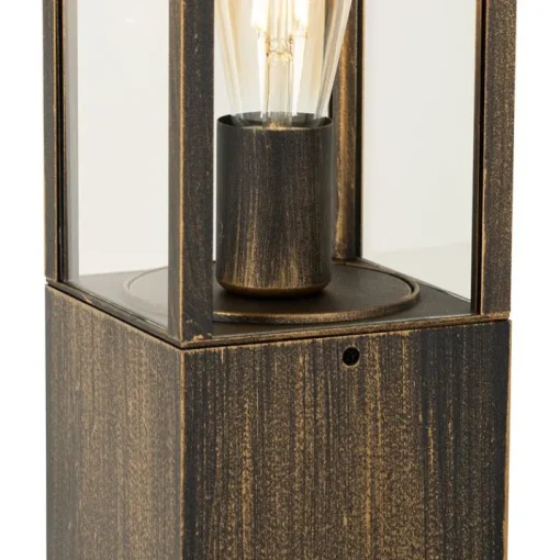 QAZQA Vintage staande buitenlamp antiek goud 80 cm IP44 - Charlois
