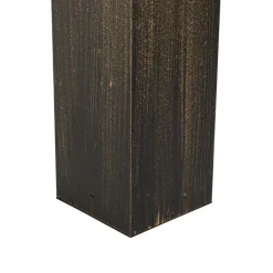 QAZQA Vintage staande buitenlamp antiek goud 80 cm IP44 - Charlois