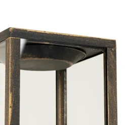 QAZQA Vintage staande buitenlamp antiek goud 80 cm IP44 - Charlois