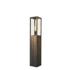 QAZQA Vintage staande buitenlamp antiek goud 80 cm IP44 - Charlois