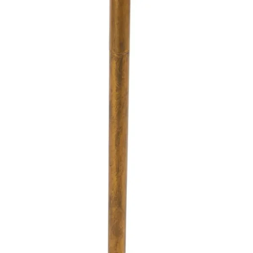 QAZQA Vintage vloerlamp goud 145 cm - Botanica