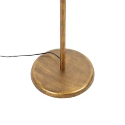QAZQA Vintage vloerlamp goud 145 cm - Botanica