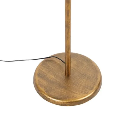 QAZQA Vintage vloerlamp goud 145 cm - Botanica