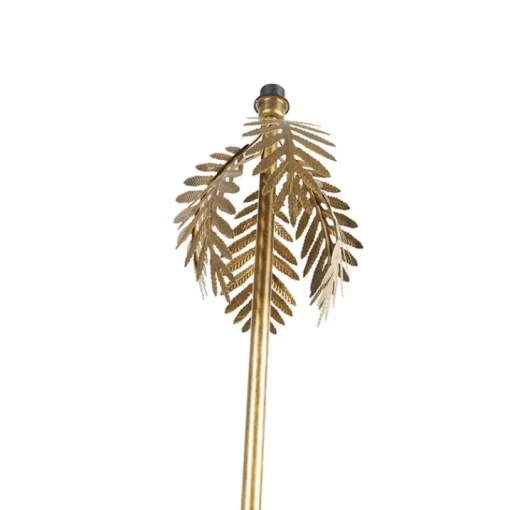 QAZQA Vintage vloerlamp goud 145 cm - Botanica