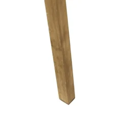 QAZQA Vintage vloerlamp hout kap bloem dessin 50 cm - Tripod Classic