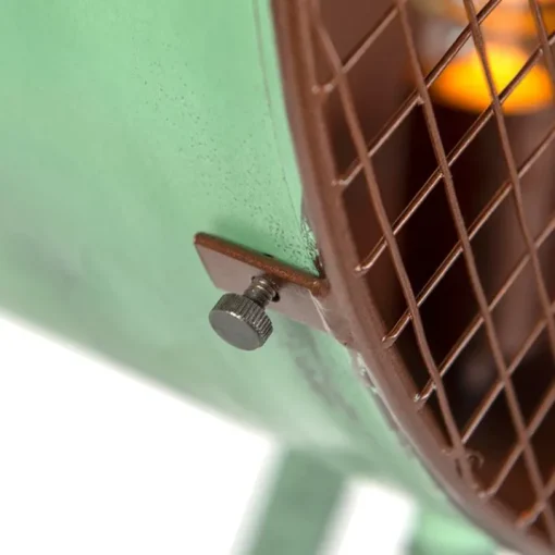QAZQA Vintage vloerlamp op bamboo driepoot groen met koper - Barrel