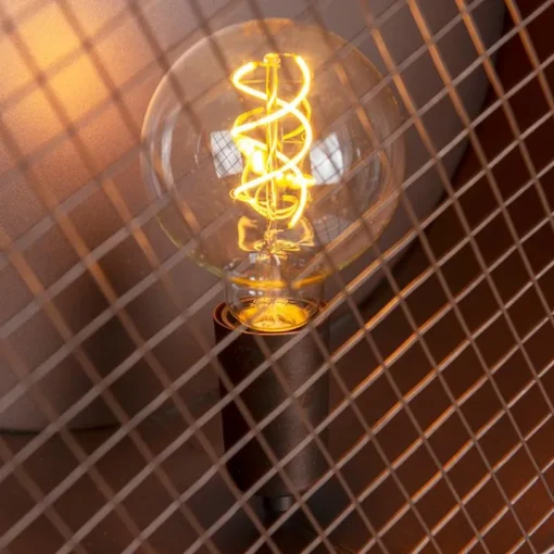 QAZQA Vintage vloerlamp op bamboo driepoot groen met koper - Barrel