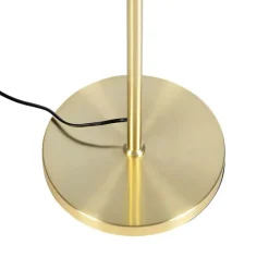 QAZQA Vloerlamp goud/messing met velours kap vlinders 40/40 cm - Parte