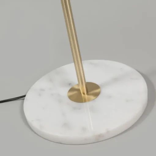 QAZQA Vloerlamp messing met groene kap 50 cm - Kaso