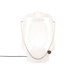 QAZQA Vloerlamp wit 51 cm IP44 - Storm Large