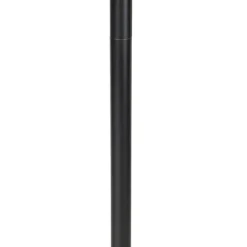 QAZQA Vloerlamp zwart kap pauw dessin rood 40 cm  - Simplo