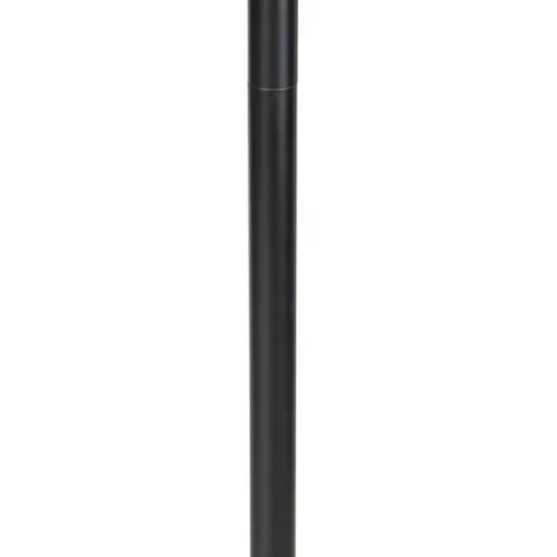 QAZQA Vloerlamp zwart kap pauw dessin rood 40 cm  - Simplo