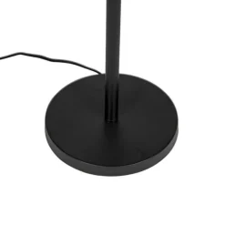 QAZQA Vloerlamp zwart kap pauw dessin rood 40 cm  - Simplo