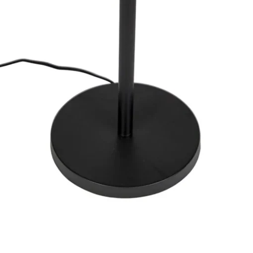QAZQA Vloerlamp zwart kap pauw dessin rood 40 cm  - Simplo
